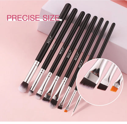 Schwarzes Makeup-Pinselset